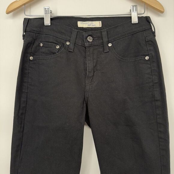 Levi's 505 Straight Leg Women's size‎ 2 Medium Black Denim jeans - Picture 7 of 9